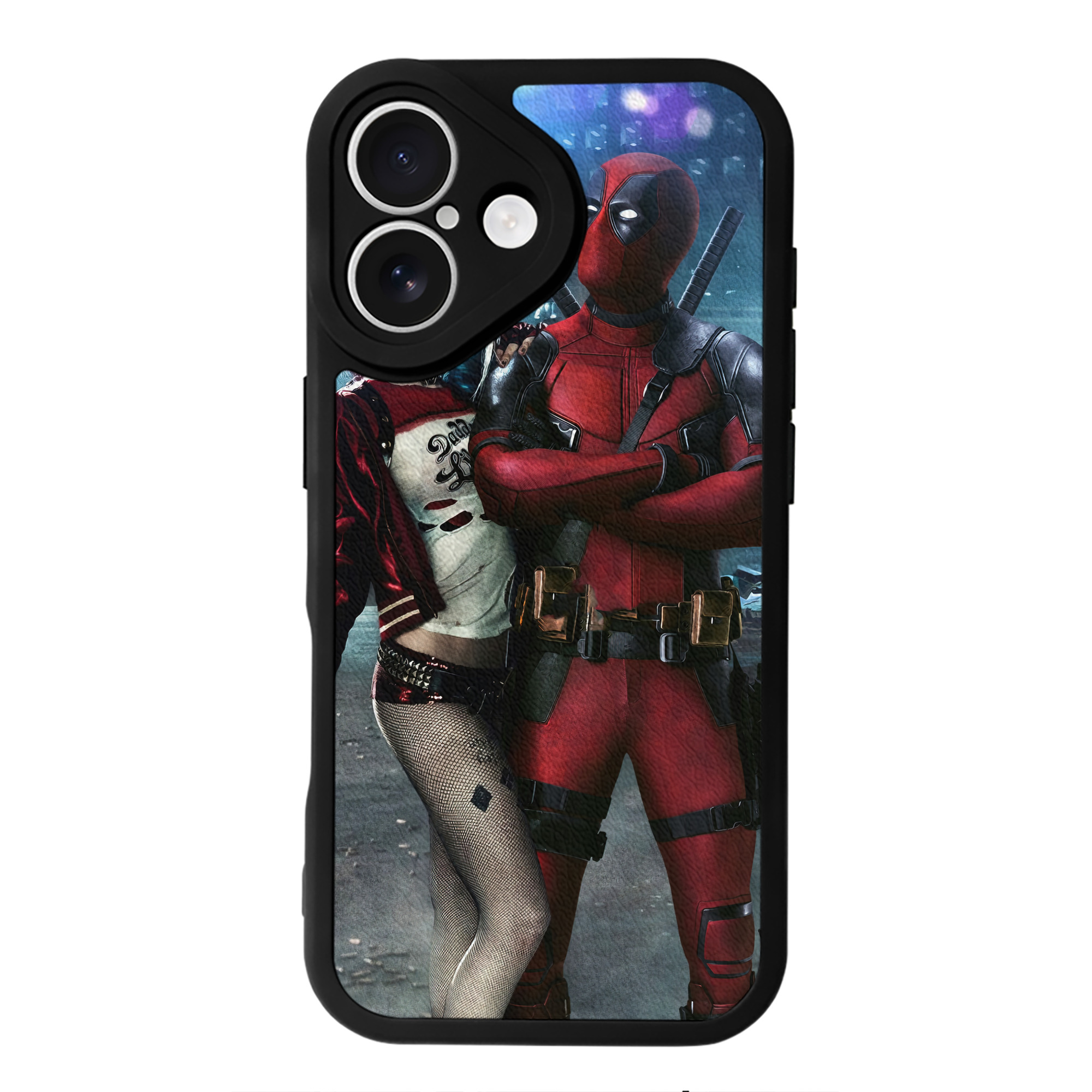 （画像用） Deadpool デッドプール 【iPhone 16シリーズ対応】シリコンスマホケース（レザー調） 材質：シリコン
